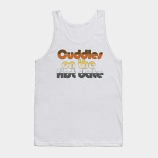 Bear Pride Stripe "Cuddles On The First Date" Light Tank Top